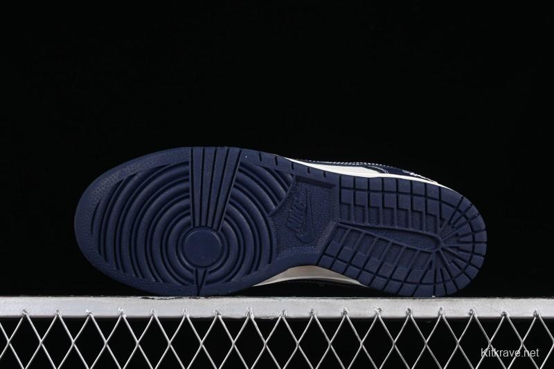 Nike SB Dunk Low Stussy Collaboration - Mark Line Starry Sky Anniversary High-End Custom Low-Top Casual Skate Shoes - BB9898-002