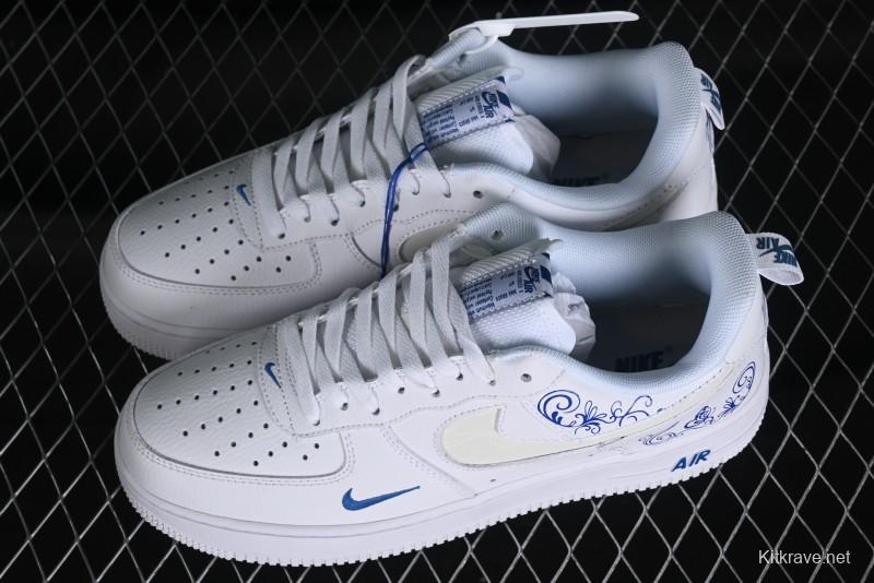 Nike Air Force 1 '07 Low "Butterfly Loves Flowers" Casual Sneakers - FB8971-100