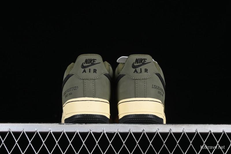 Nike Air Force 1 '07 Low LV Collaboration - Military Green Casual Sneakers - BA8806-223