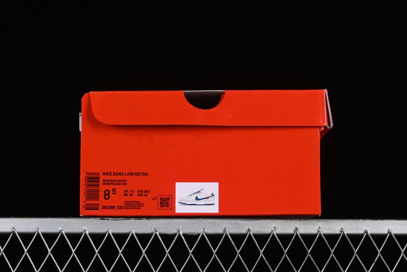 Supreme x Nike SB Dunk Low Casual Skate Shoes with Zoom Air Cushion - DQ1098-335