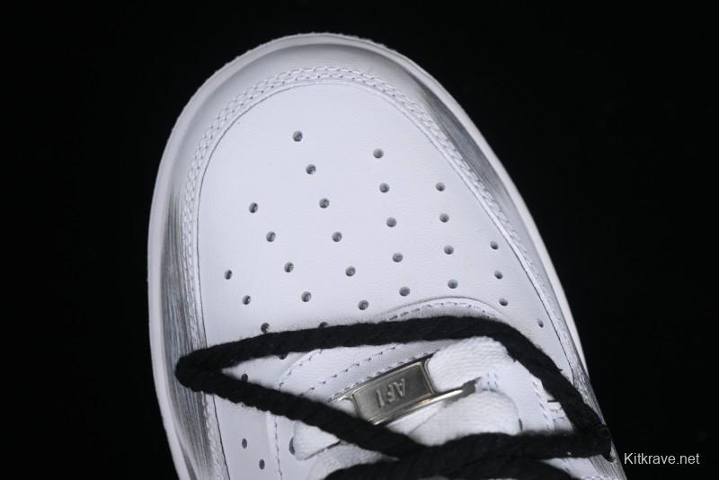 Nike Air Force 1 '07 Low Custom Anime Theme Spray Paint Swoosh Casual Sneakers - ZH0316-011