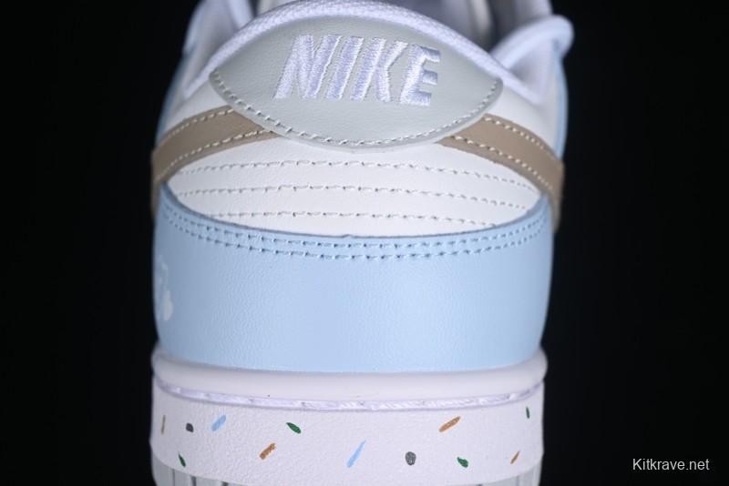 Nike Dunk Pure "Platinum" SB Low-Top Casual Sneakers with Dual Laces and Bear-Inspired Design - DV0831-101