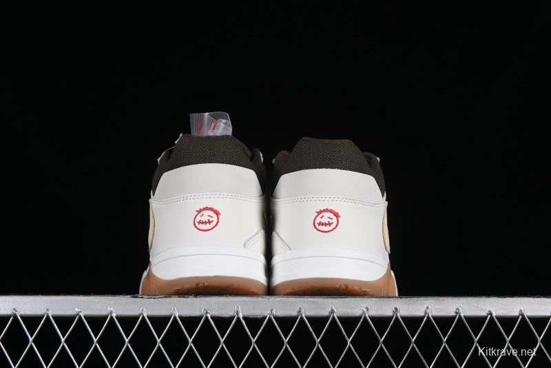 Nike Travis Scott x Jordan Cut The Check AJ1 Basketball Shoes with Velcro Design - FZ8117-100