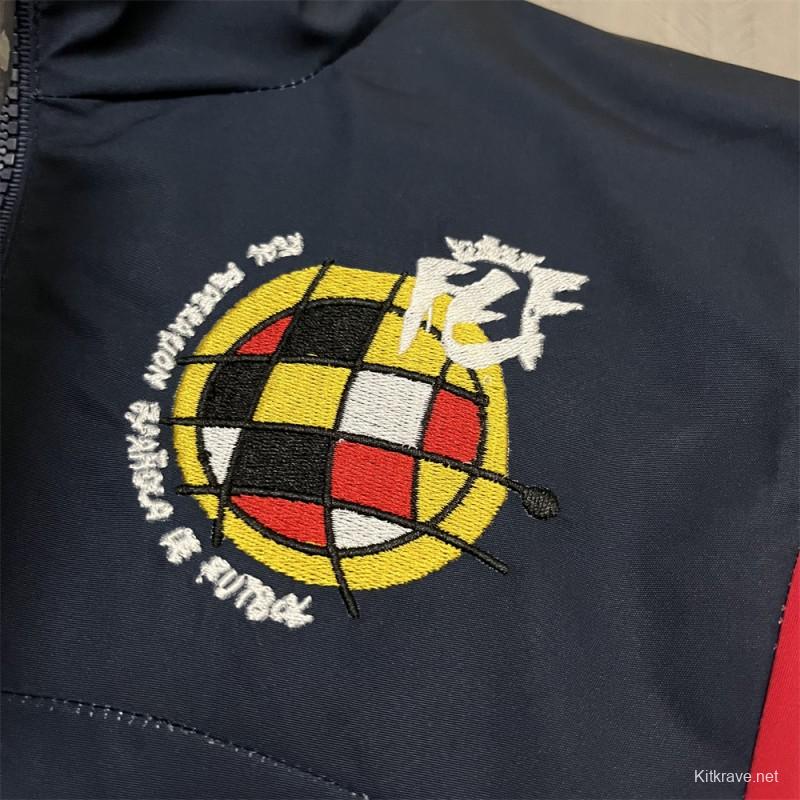 2024 Spain Navy Windbreaker