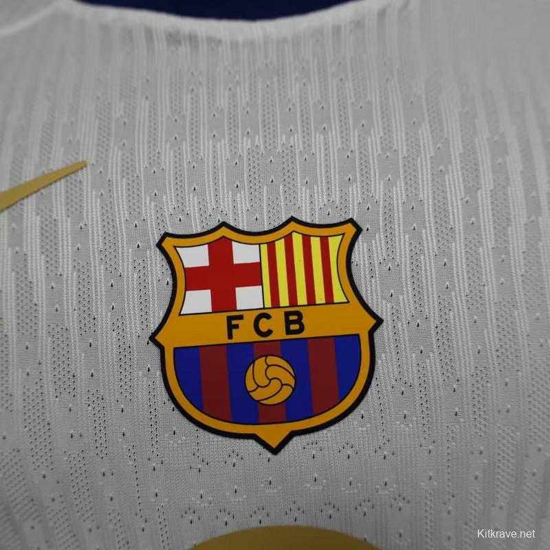 Player Version 24/25 Barcelona 125Th White Special Jersey