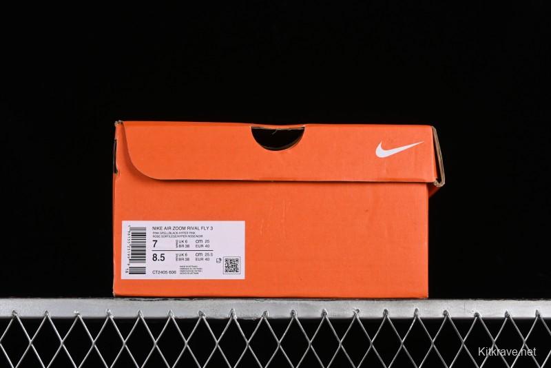 Nike Zoom Rival Fly 3 Lightweight Fabric Comfortable Cushioned Anti-Slip Low-Top Casual Running Shoes - CT2405-100