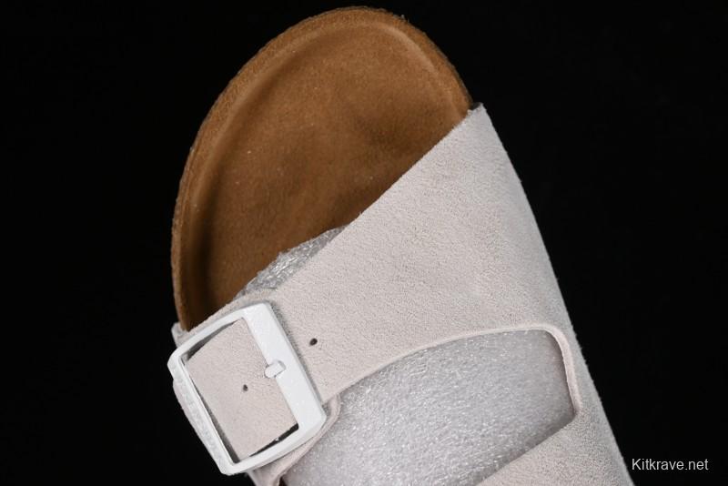 Birkenstock Soft Footbed Sandals with Suede Leather and Lambswool Lining - G.D4
