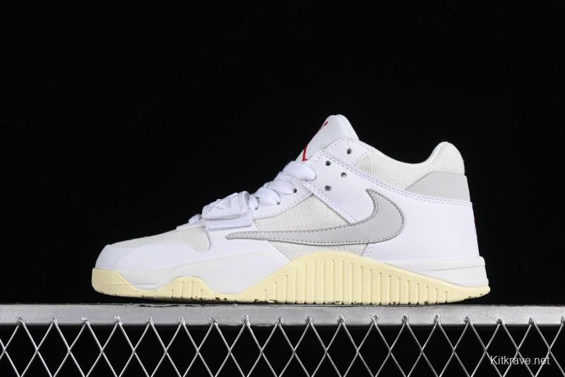 Nike Travis Scott x Jordan Cut The Check AJ1 Basketball Shoes with Velcro Strap - FZ8117-003