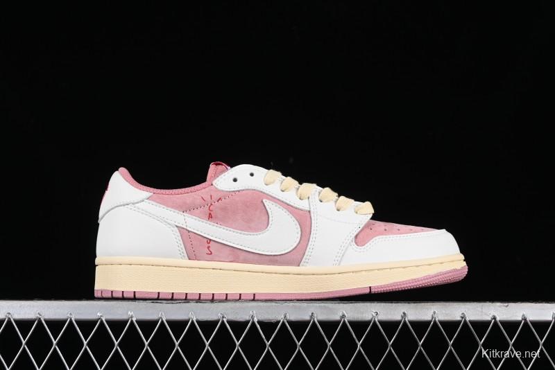 Nike Travis Scott x Air Jordan 1 Low OG AJ1 Reverse Swoosh Sneakers - DM7866-600