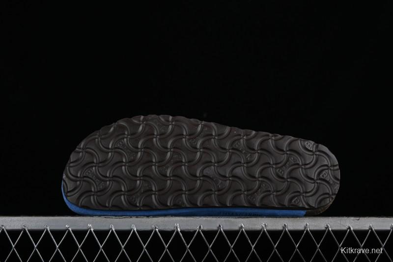 Birkenstock Arizona Soft Footbed Sandals with Suede Leather and Lambswool Lining - Original Blue