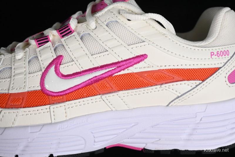Nike P-6000 Retro Casual Sneakers Dad Shoes with Layered Design and Lightweight Body - CW1351-100