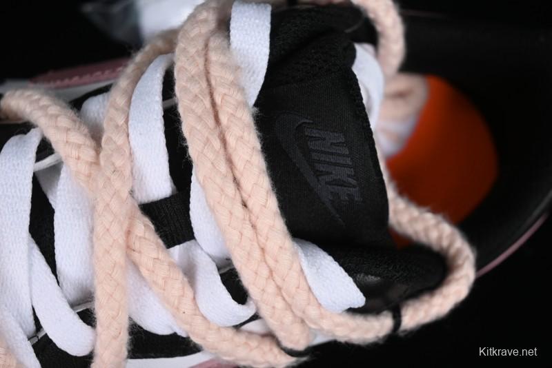 Nike Court Borough Low 2 Retro Casual Sneakers in Dark Pink and Black - BQ5448-115