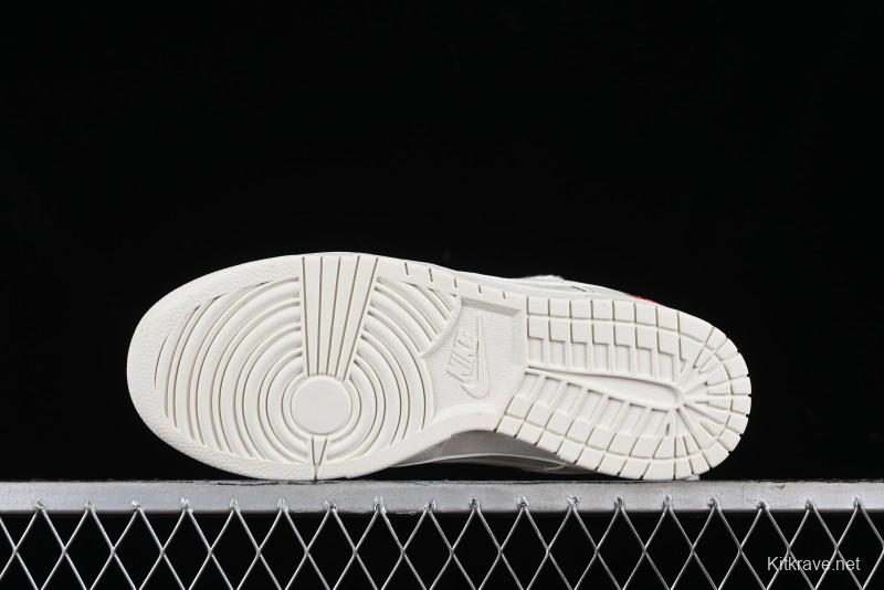 Stussy x Nike SB Dunk Low Anniversary Custom Retro Sneakers with Original S Titanium Accessory - SJ2068-259