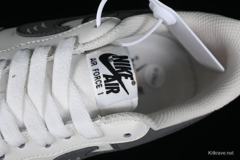 Nike Air Force 1 '07 Low "SHARK" Casual Sneakers with Full-Length Air Cushion - DB3301-220