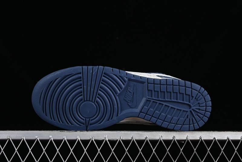 Nike SB Dunk Low Gucci Collaboration - Denim with Light Blue Swoosh Anniversary High-End Custom Low-Top Casual Sneakers - FC1688-141