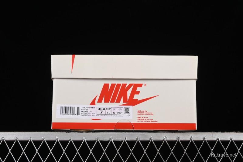 Nike Air Jordan 1 Low '85 Metallic Blue Retro Sneakers - FB9933-141