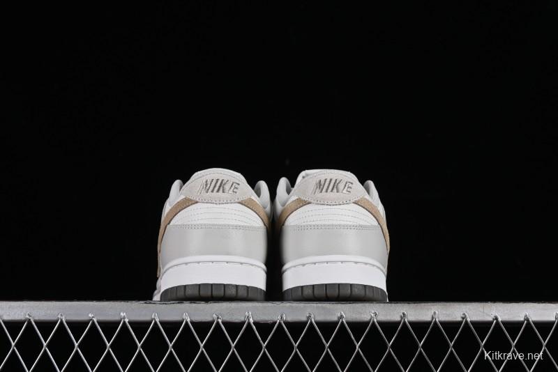 Nike Dunk Low SB Casual Sneakers in Light Grey/Khaki - FJ4188-001