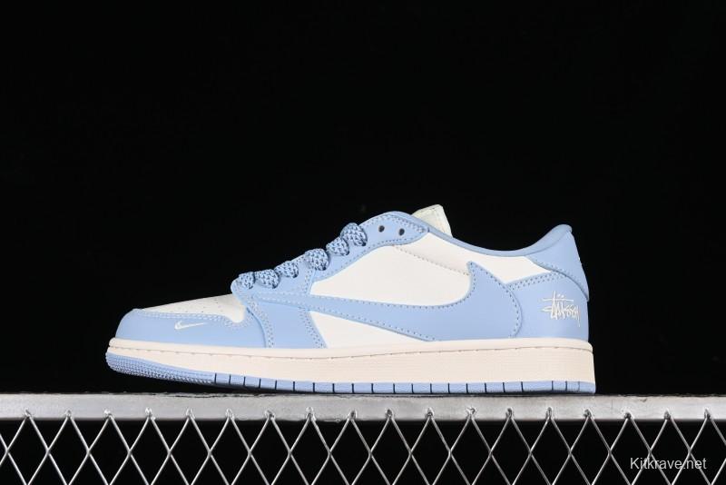 Nike Travis Scott x Fragment Design x Air Jordan 1 Low OG SP AJ1 Retro Sneakers - BB6588-101