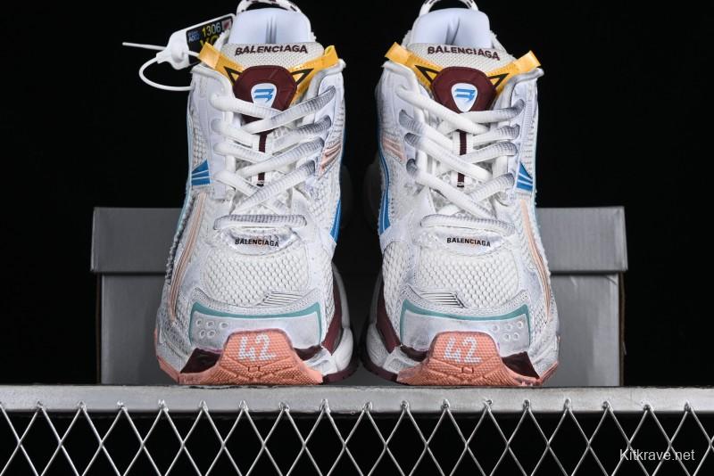 Balenciaga Runner Kith Four Color Retro Casual Sneakers - W3RBMU9754
