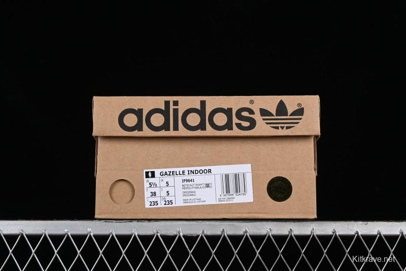 Adidas Originals Gazelle Indoor IF9641 Retro Casual Slip-Resistant Low-Top Sneakers - IF9641