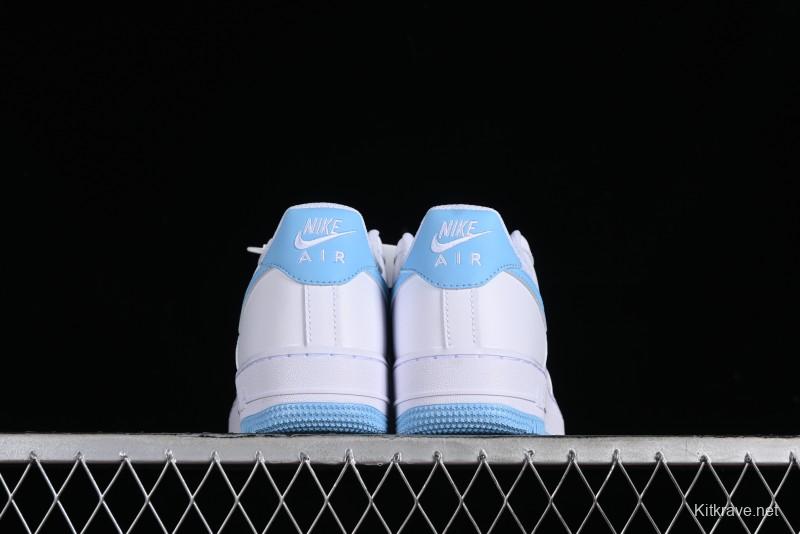 Nike Air Force 1 '07 Low White Blue Casual Sneakers - FQ4296-100