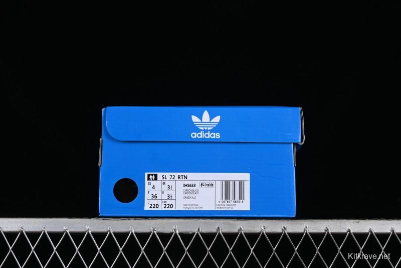 Adidas Originals SL 72 Retro Running Shoes with Nylon Upper and Rubber Outsole - IH5633