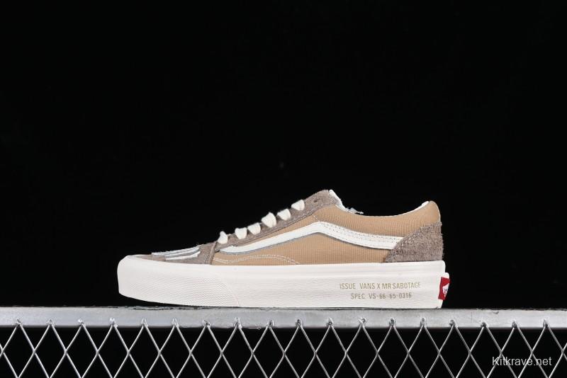 Vans Mark SBTG x Vans 2024 Asia Artist Collaboration Series Mismatch Color Low-Top Casual Skate Shoes - VN000CT84MG