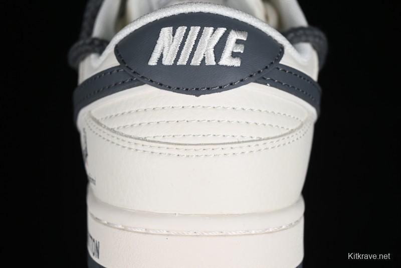 Nike SB Dunk Low LV Collaboration - Straps Lamborghini Off White Dark Grey Swoosh Anniversary High-End Custom Low-Top Casual Sneakers - SJ2068-262