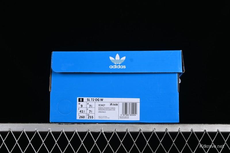 Adidas Originals SL 72 Retro Running Shoes with Ecotex Tongue and EVA Midsole - IE3427