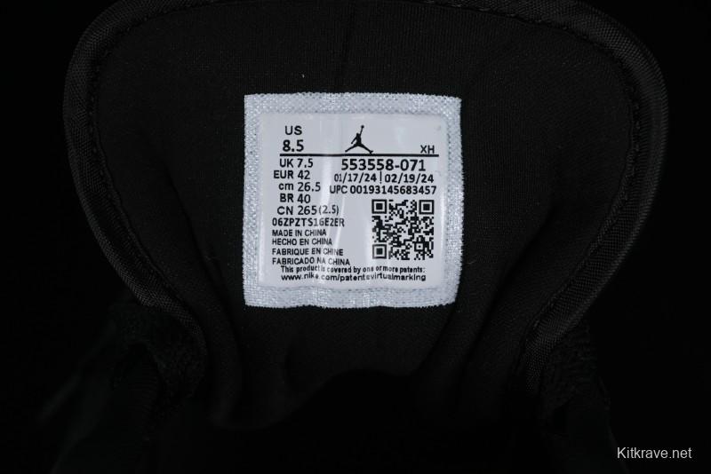 Nike Air Jordan 1 Low AJ1 Black Gold Hook Casual Sneakers - 553558-071