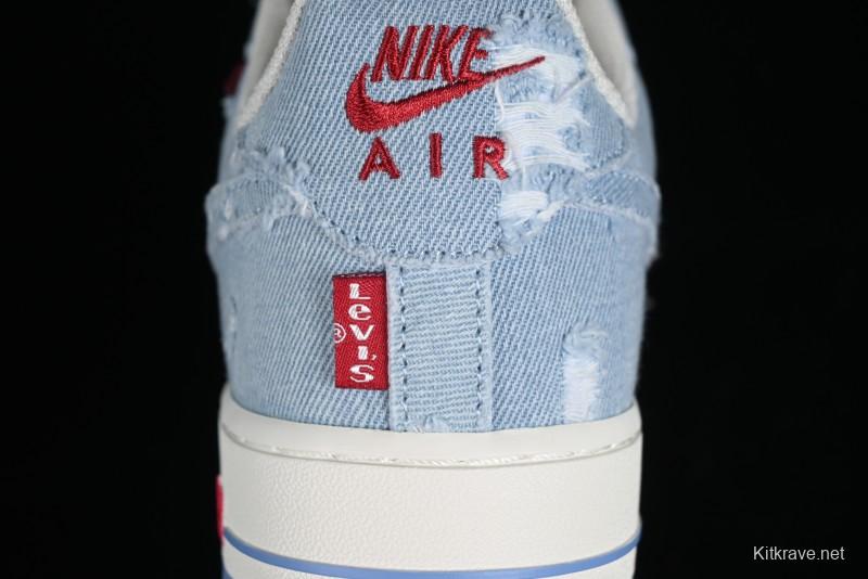 Levi's x Nike Air Force 1 '07 Low Denim Casual Sneakers - CH2211-168
