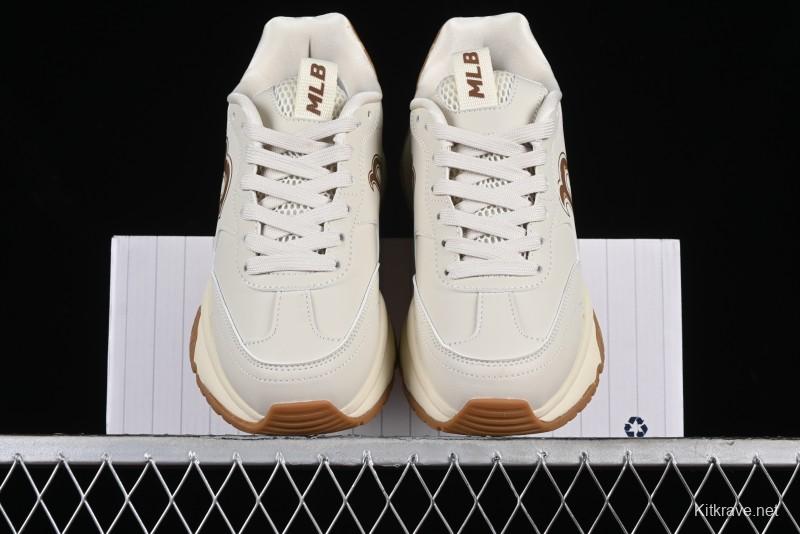 New York Yankees MLB Chunky Runner Denim Monogram Lightweight Casual Sneakers - 3ASHCRM3N43BRS