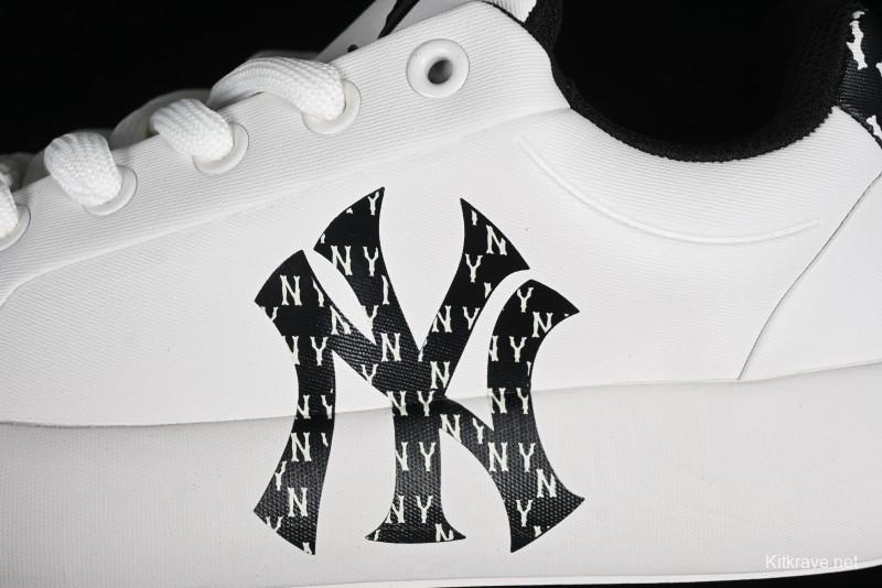 MLB Chunky Classic Base Heel Monogram Lightweight Platform Sneakers with 6cm Height Boost - 3ASXCBH4N50BKS