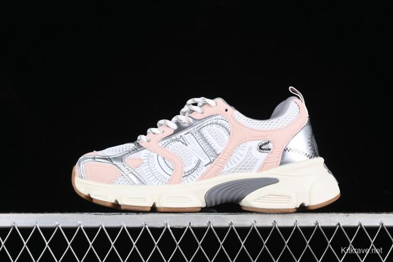 Dior Chrono Round Toe Lace-Up Lifestyle Casual Running Sneakers - 15U PINK