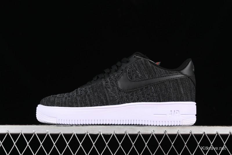 Nike Air Force 1 '07 Low 2.0 Black Flyknit Casual Sneakers - CI0051-300