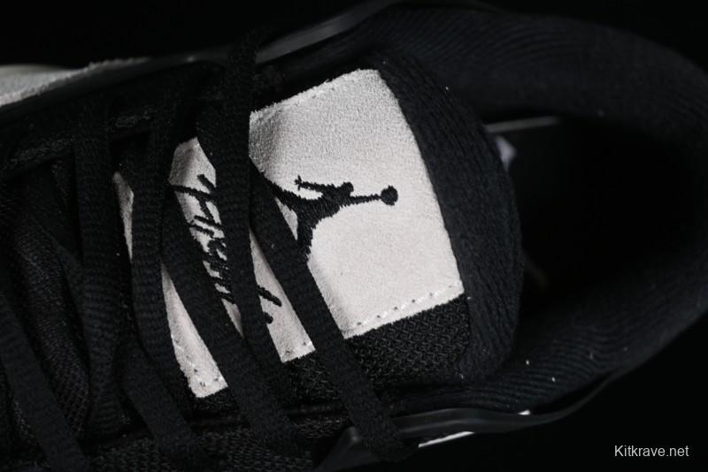 Nike Air Jordan 4 Remastered Sneakers in Black, Light Bone, and Dark Gray - FQ7939-001