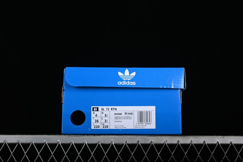 Adidas Originals SL 72 Retro Running Shoes with Nylon Upper and Rubber Outsole - IH5560