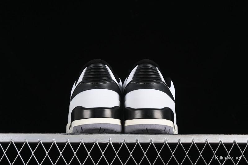 Nike Air Jordan 2/3 Retro Low Top Basketball Shoes in White/Black/Sail/Cement Grey - FD0383-100