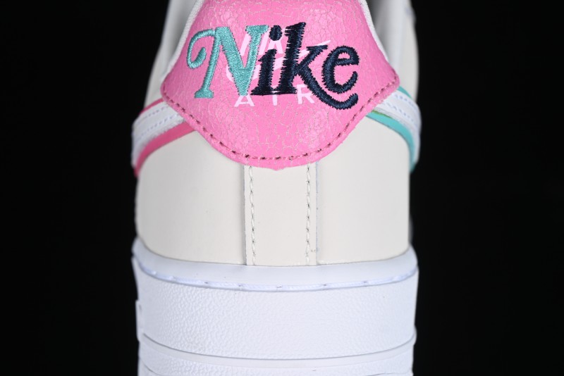 Nike Air Force 1 '07 Low Grey White Pink Casual Sneakers - HM3694-011