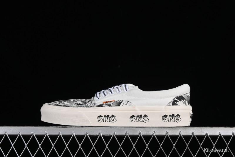 Vans OG Classic Slip-On LX & OG Era LX Sneakersntuff LA Graffiti Collaboration Low-Top Skate Shoes - VN000EYEBPJ