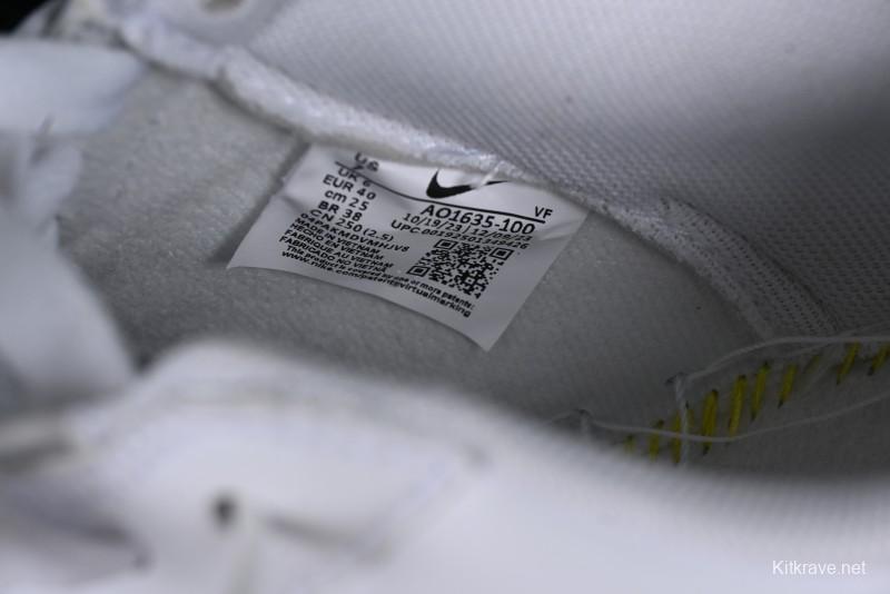 Nike Air Force 1 '07 Low Casual Sneakers with Full-Length Air Cushion - AO1635-100