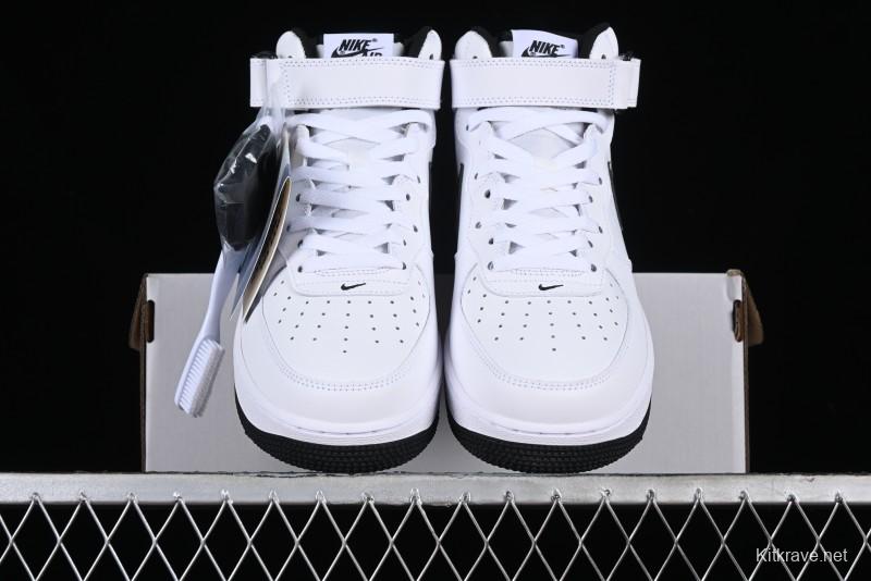 Nike Air Force 1 '07 Mid Casual Sneakers in White/Black - DV0806-101