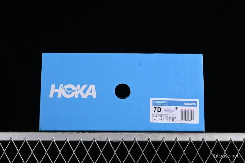 HOKA ONE ONE Bondi 8 Performance Cushion Running Shoes with Enhanced Support - 1127952 LMEL