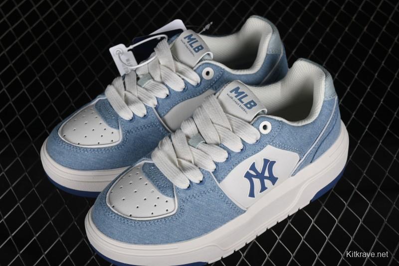 New York Yankees MLB Chunky Liner Denim Basic Platform Sandals - 3ASXCVT4N50BLS