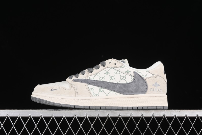 Nike Travis Scott x Fragment Design x Air Jordan 1 Low OG SP AJ1 Retro Sneakers - SJ2068-107