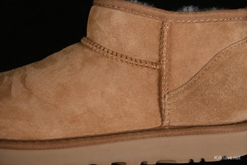 UGG Classic Ultra Mini Short Boots with Genuine Australian Shearling and TREADLITE Outsole - 1116109
