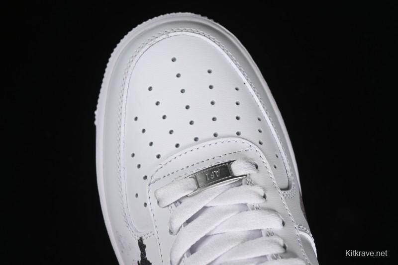 Nike Air Force 1 '07 Low Black Myth Wukong Custom Spray Paint Gift Box Low-Top Casual Sneakers - ZH0316-043