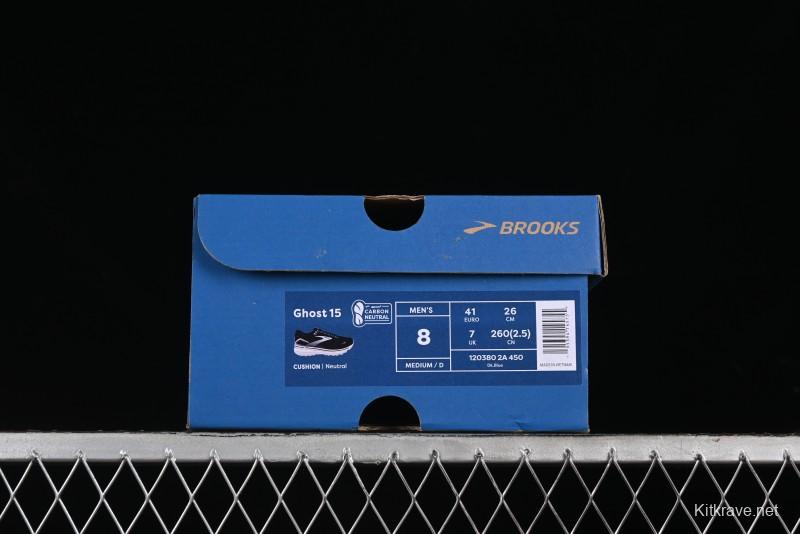 Brooks Ghost 15 Running Shoes with DNA LOFT V2 Cushioning and Breathable Air Mesh - 1203802A450