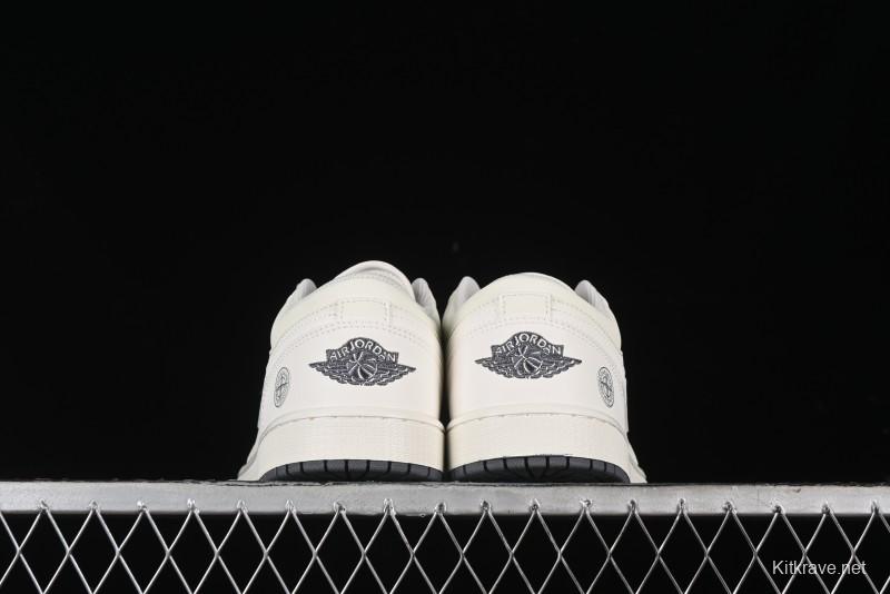Nike Air Jordan 1 Low Retro Basketball Shoes Stone Island Collaboration - DC2024-025