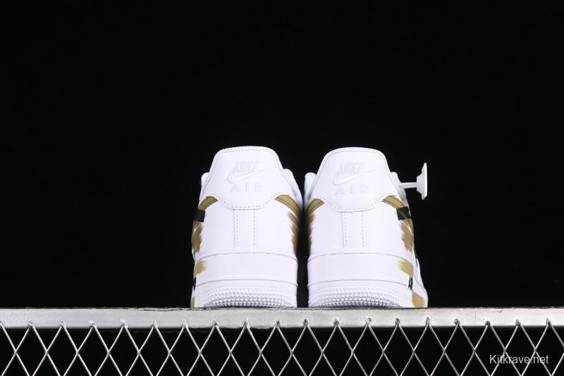 Nike Air Force 1 '07 Low Casual Sneakers with Anime-Inspired Hand-Painted Design and Triple Swoosh Shadow - CW2288-111